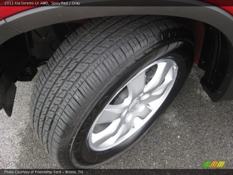 Spicy Red / Gray 2011 Kia Sorento LX AWD