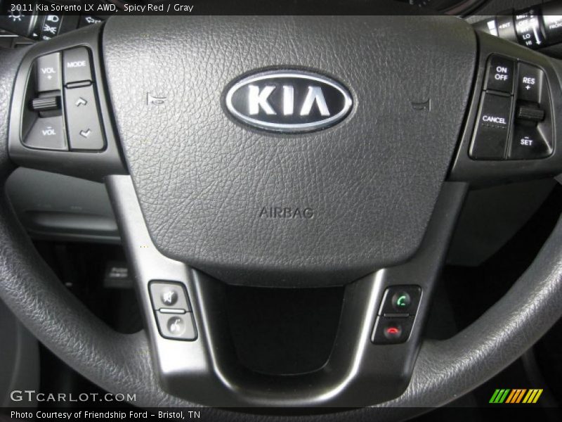 Spicy Red / Gray 2011 Kia Sorento LX AWD