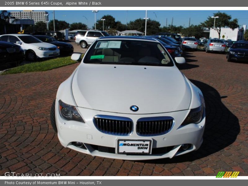 Alpine White / Black 2005 BMW 6 Series 645i Coupe