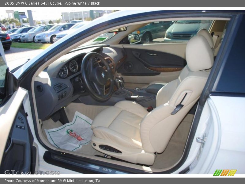  2005 6 Series 645i Coupe Black Interior