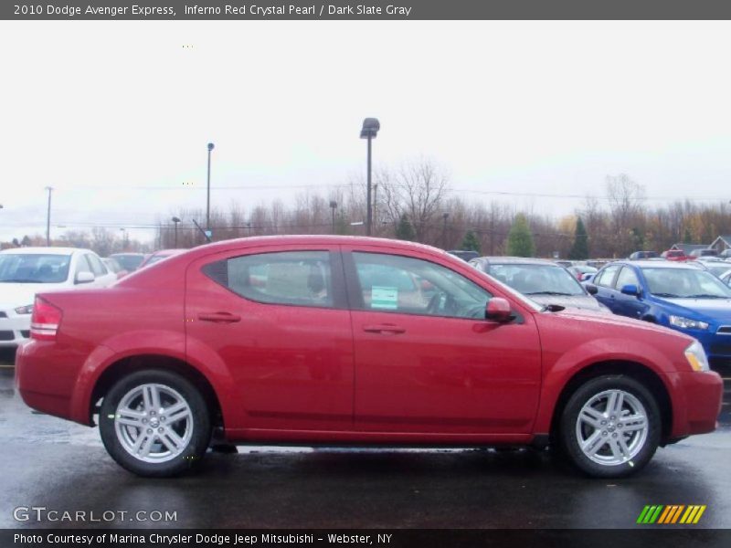 Inferno Red Crystal Pearl / Dark Slate Gray 2010 Dodge Avenger Express
