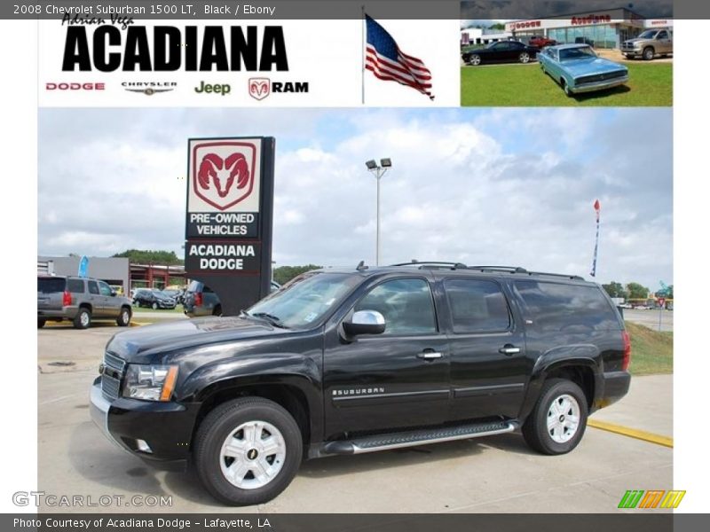 Black / Ebony 2008 Chevrolet Suburban 1500 LT