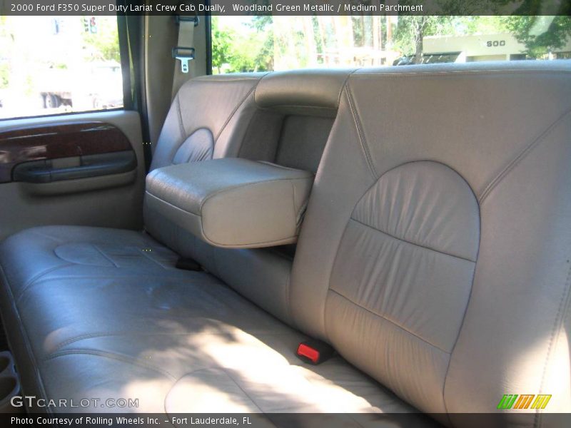 Woodland Green Metallic / Medium Parchment 2000 Ford F350 Super Duty Lariat Crew Cab Dually