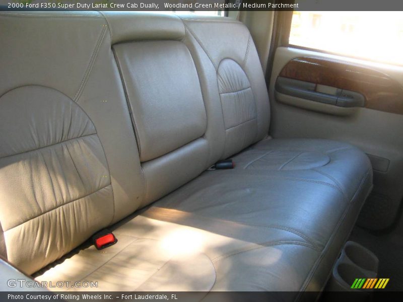 Woodland Green Metallic / Medium Parchment 2000 Ford F350 Super Duty Lariat Crew Cab Dually