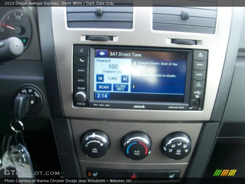 Stone White / Dark Slate Gray 2010 Dodge Avenger Express