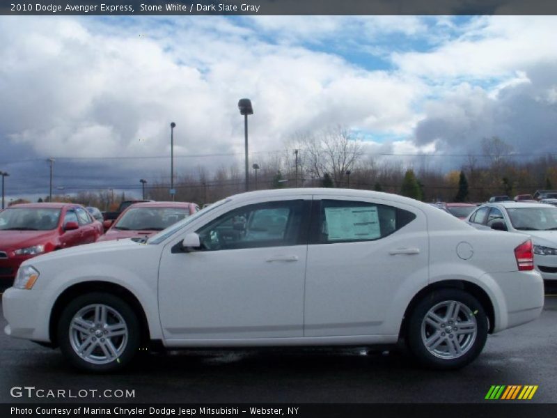 Stone White / Dark Slate Gray 2010 Dodge Avenger Express