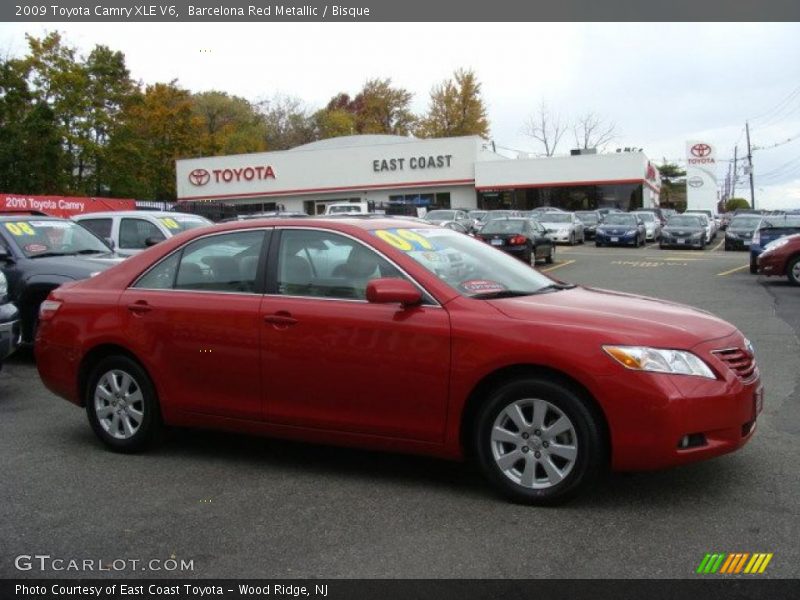 Barcelona Red Metallic / Bisque 2009 Toyota Camry XLE V6