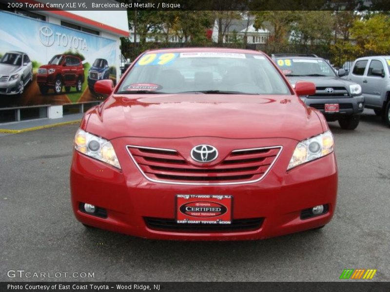 Barcelona Red Metallic / Bisque 2009 Toyota Camry XLE V6