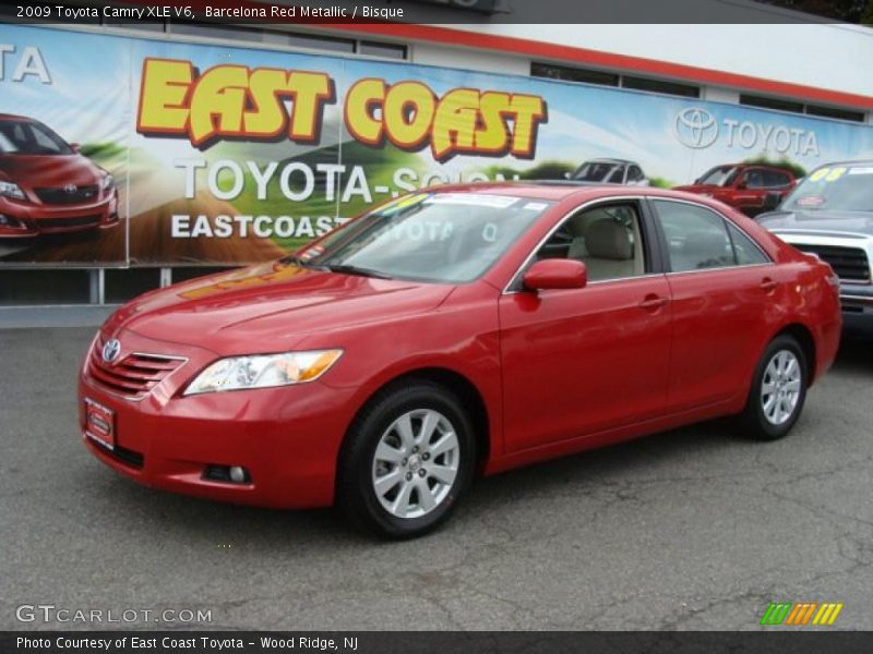 Barcelona Red Metallic / Bisque 2009 Toyota Camry XLE V6