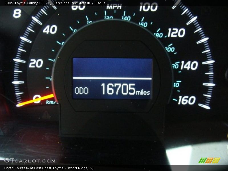 Barcelona Red Metallic / Bisque 2009 Toyota Camry XLE V6