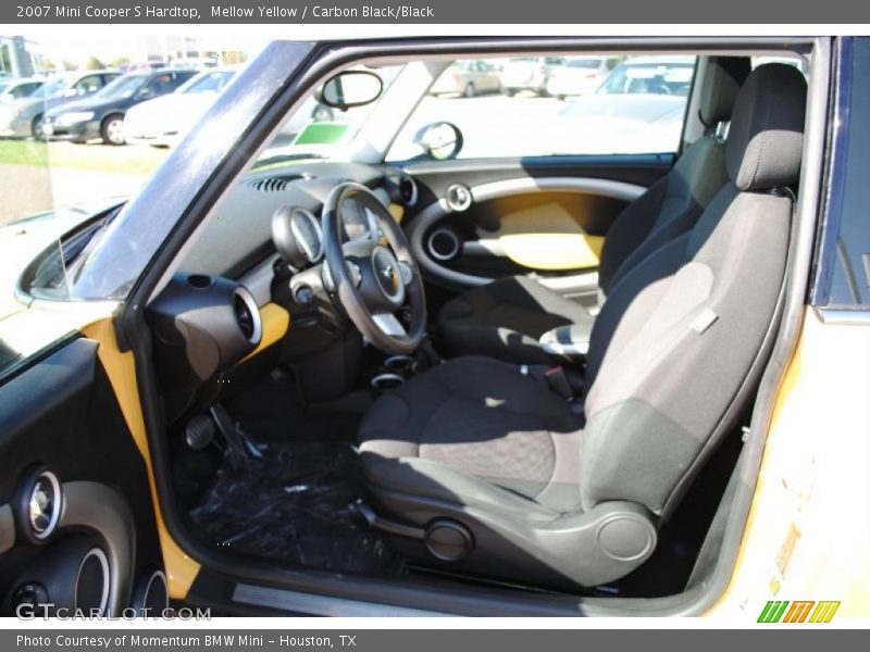 Mellow Yellow / Carbon Black/Black 2007 Mini Cooper S Hardtop