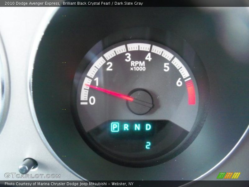 Brilliant Black Crystal Pearl / Dark Slate Gray 2010 Dodge Avenger Express