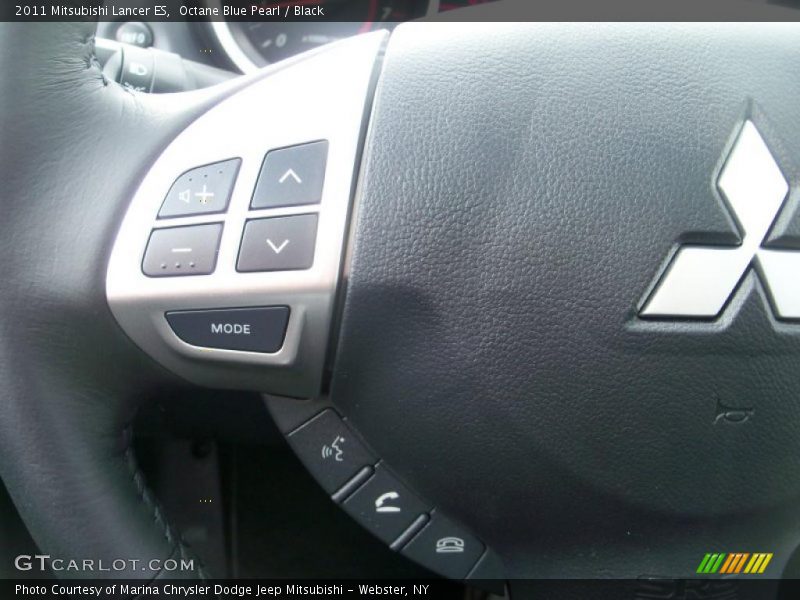 Octane Blue Pearl / Black 2011 Mitsubishi Lancer ES