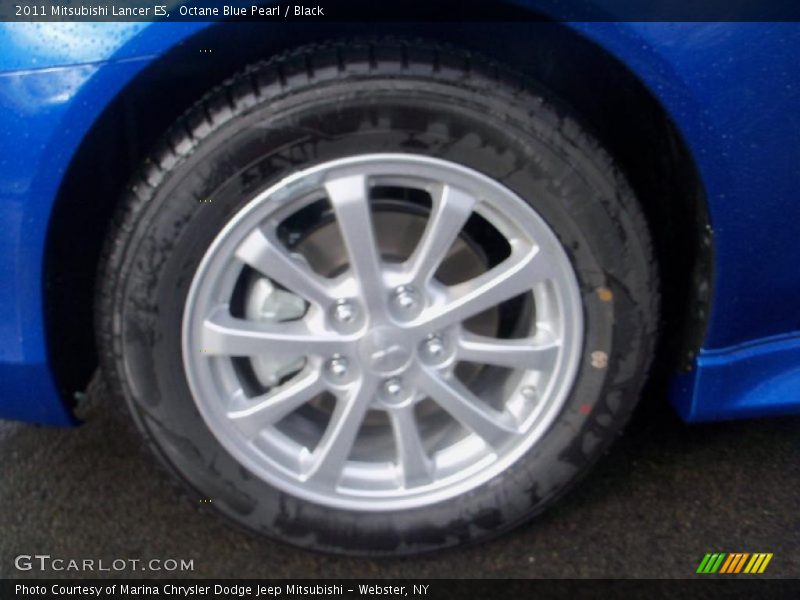 Octane Blue Pearl / Black 2011 Mitsubishi Lancer ES