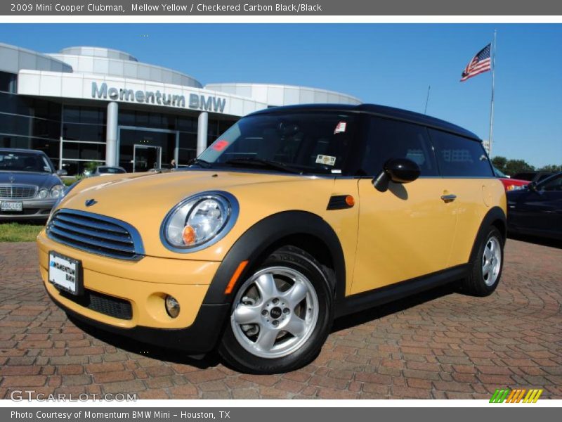Mellow Yellow / Checkered Carbon Black/Black 2009 Mini Cooper Clubman