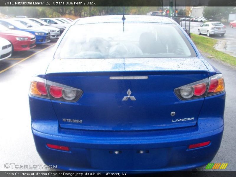 Octane Blue Pearl / Black 2011 Mitsubishi Lancer ES