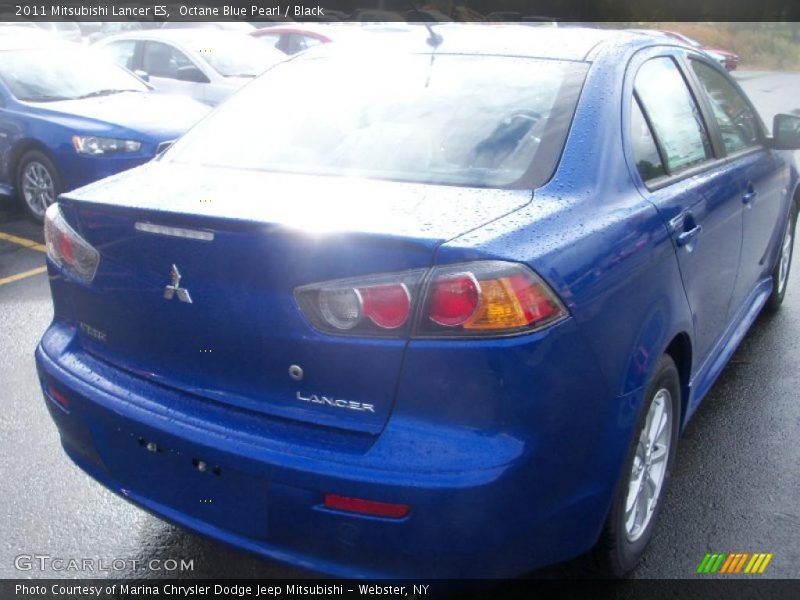 Octane Blue Pearl / Black 2011 Mitsubishi Lancer ES