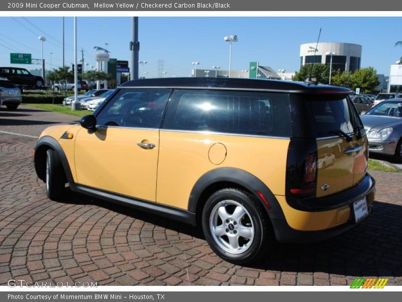 Mellow Yellow / Checkered Carbon Black/Black 2009 Mini Cooper Clubman