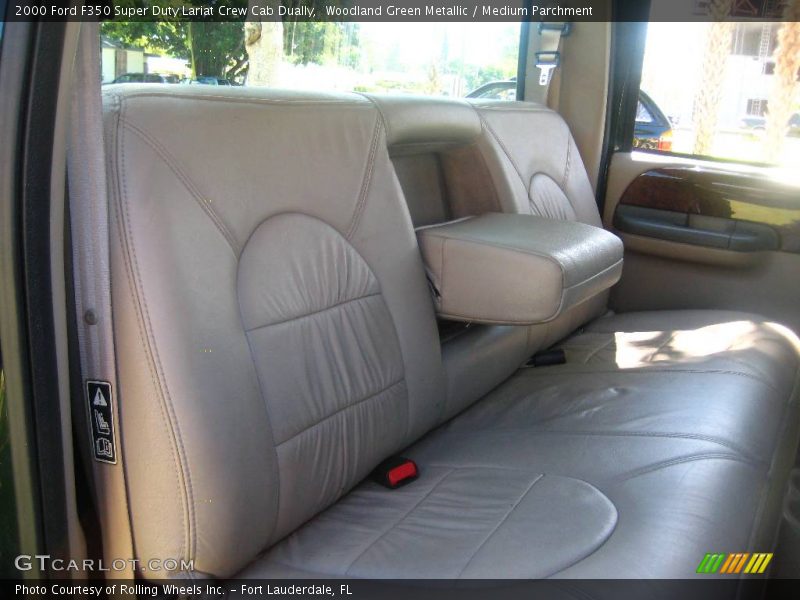 Woodland Green Metallic / Medium Parchment 2000 Ford F350 Super Duty Lariat Crew Cab Dually