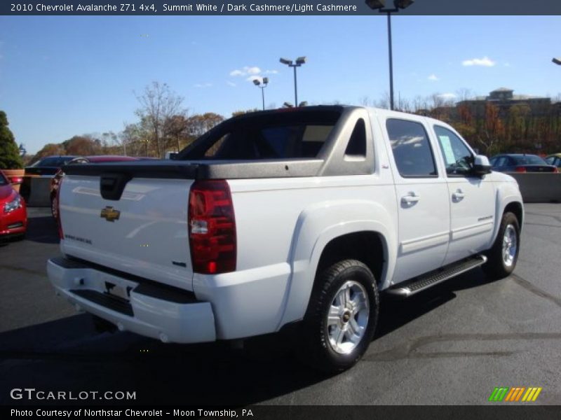 Summit White / Dark Cashmere/Light Cashmere 2010 Chevrolet Avalanche Z71 4x4