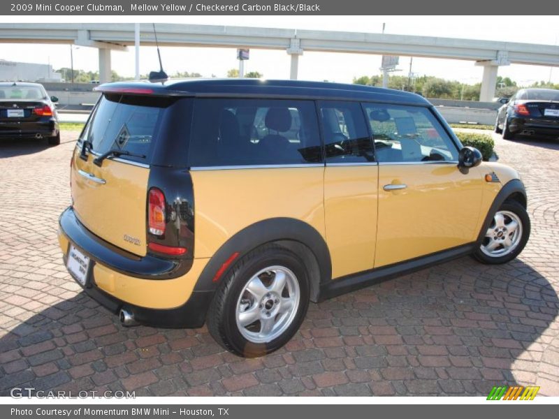 Mellow Yellow / Checkered Carbon Black/Black 2009 Mini Cooper Clubman