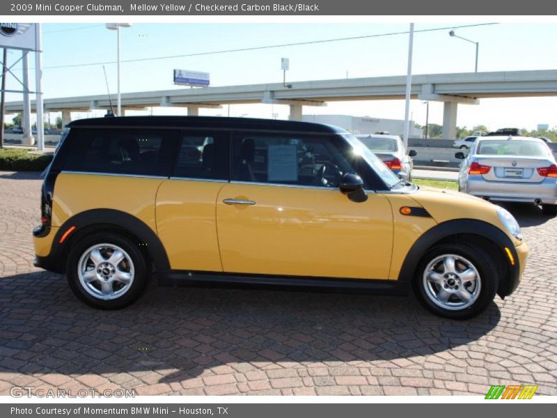 Mellow Yellow / Checkered Carbon Black/Black 2009 Mini Cooper Clubman