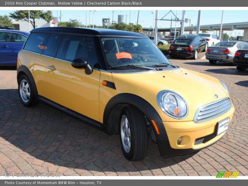 Mellow Yellow / Checkered Carbon Black/Black 2009 Mini Cooper Clubman