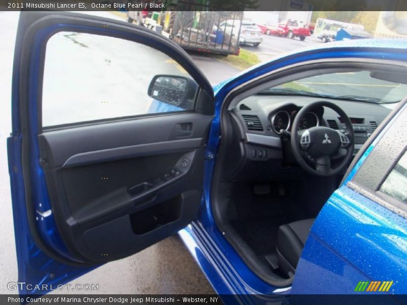 Octane Blue Pearl / Black 2011 Mitsubishi Lancer ES