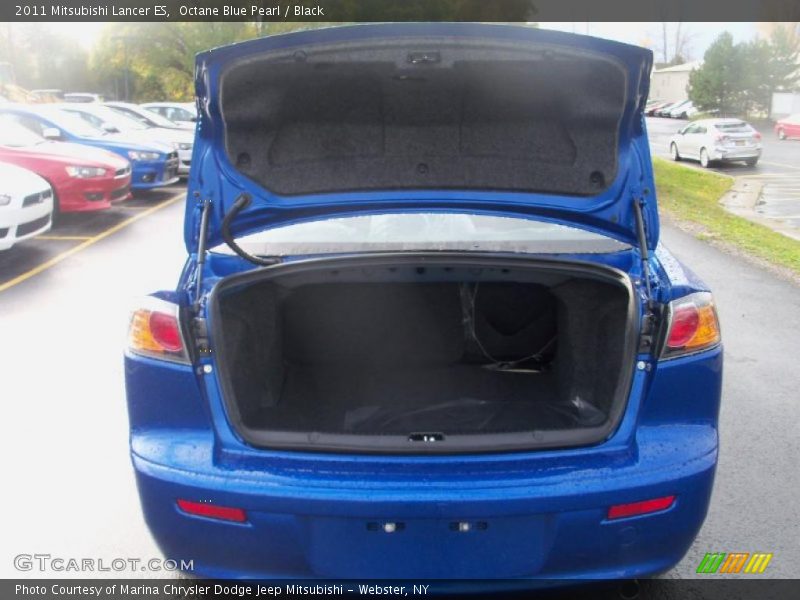 Octane Blue Pearl / Black 2011 Mitsubishi Lancer ES