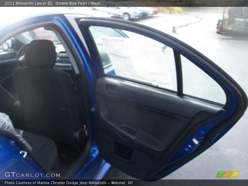 Octane Blue Pearl / Black 2011 Mitsubishi Lancer ES