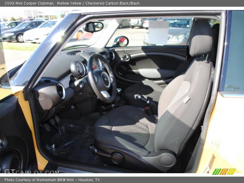 Mellow Yellow / Checkered Carbon Black/Black 2009 Mini Cooper Clubman