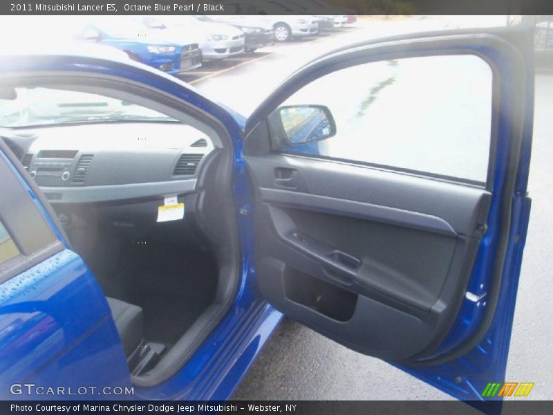 Octane Blue Pearl / Black 2011 Mitsubishi Lancer ES