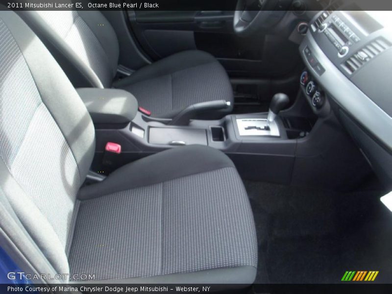 Octane Blue Pearl / Black 2011 Mitsubishi Lancer ES