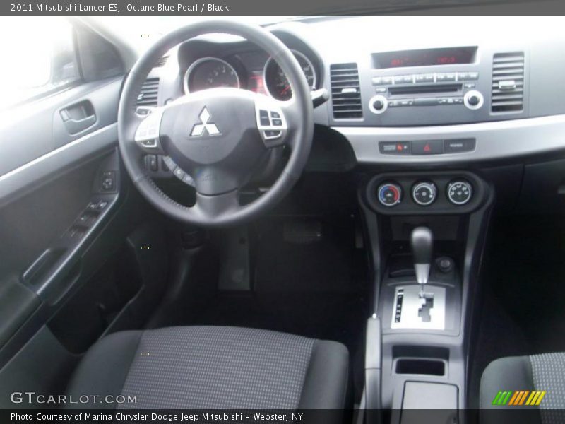 Octane Blue Pearl / Black 2011 Mitsubishi Lancer ES