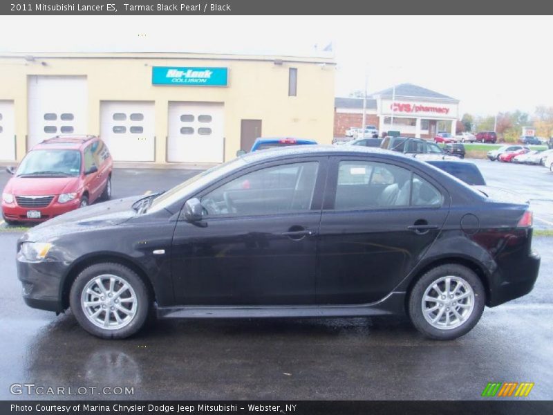 Tarmac Black Pearl / Black 2011 Mitsubishi Lancer ES