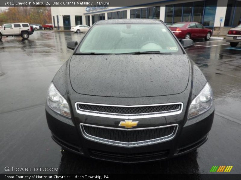 Black Granite Metallic / Titanium 2011 Chevrolet Malibu LS