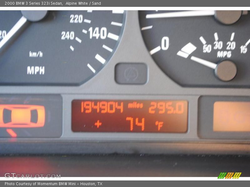Alpine White / Sand 2000 BMW 3 Series 323i Sedan