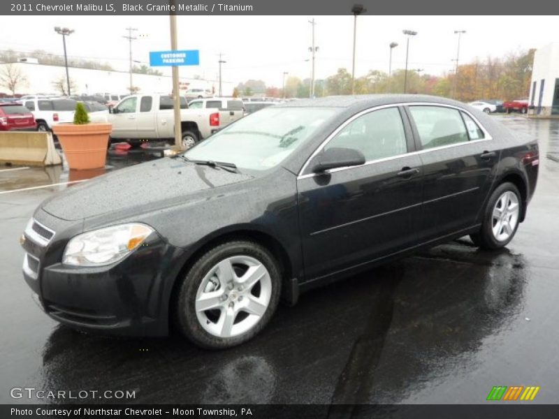 Black Granite Metallic / Titanium 2011 Chevrolet Malibu LS