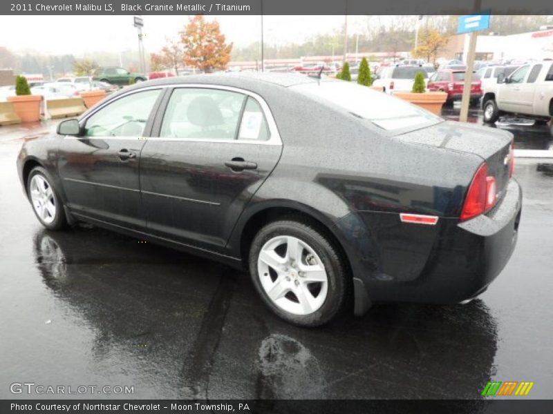 Black Granite Metallic / Titanium 2011 Chevrolet Malibu LS