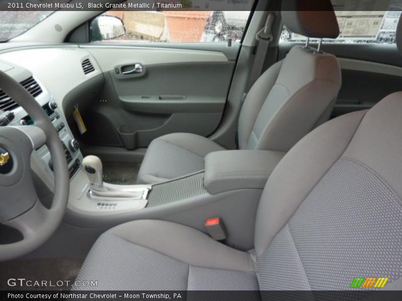 Black Granite Metallic / Titanium 2011 Chevrolet Malibu LS