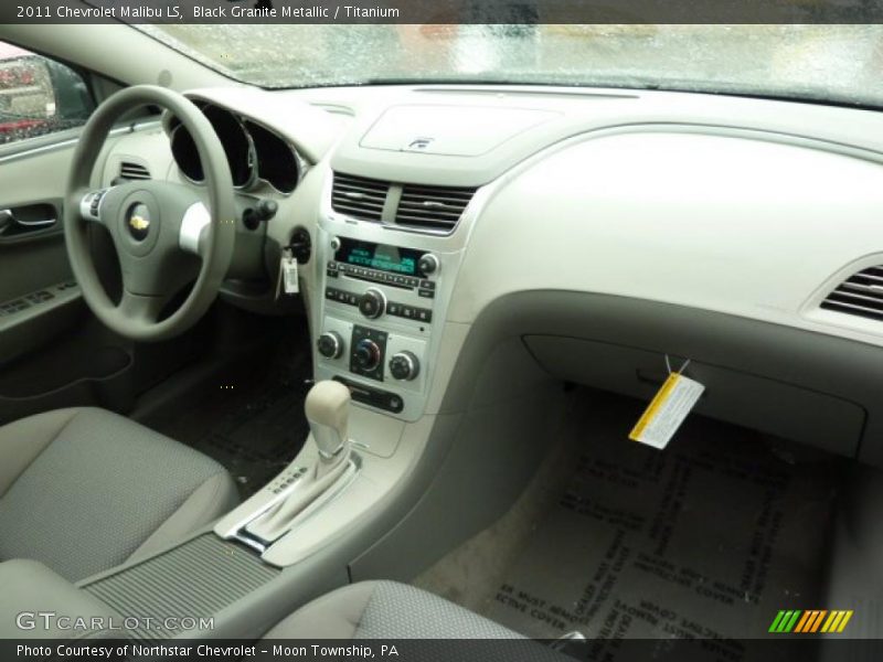 Black Granite Metallic / Titanium 2011 Chevrolet Malibu LS