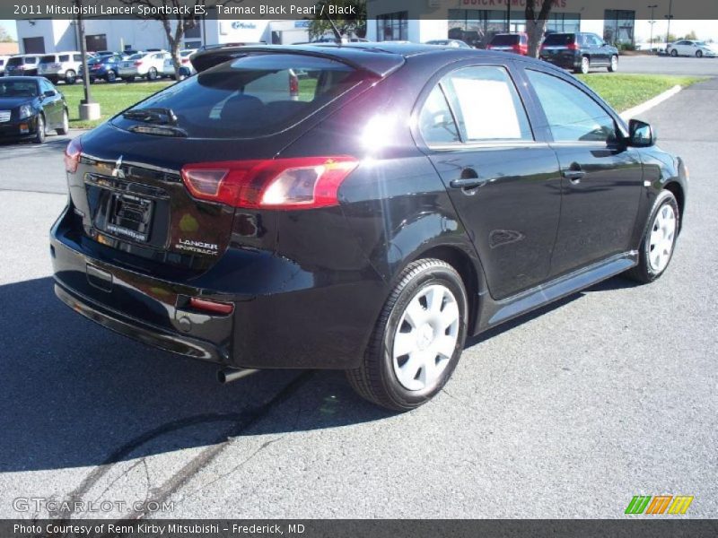 Tarmac Black Pearl / Black 2011 Mitsubishi Lancer Sportback ES