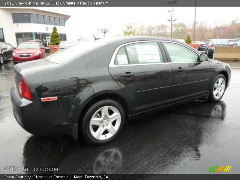 Black Granite Metallic / Titanium 2011 Chevrolet Malibu LS