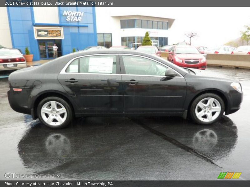 Black Granite Metallic / Titanium 2011 Chevrolet Malibu LS