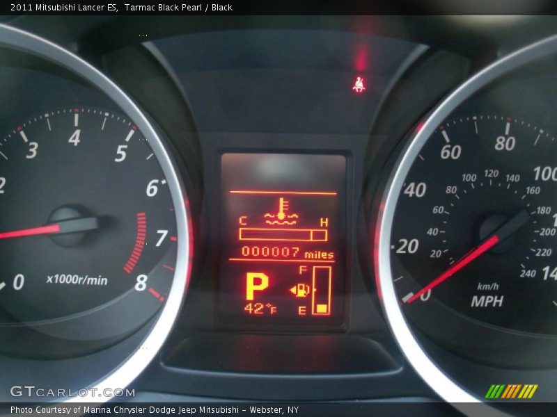 Tarmac Black Pearl / Black 2011 Mitsubishi Lancer ES