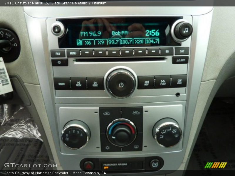Black Granite Metallic / Titanium 2011 Chevrolet Malibu LS
