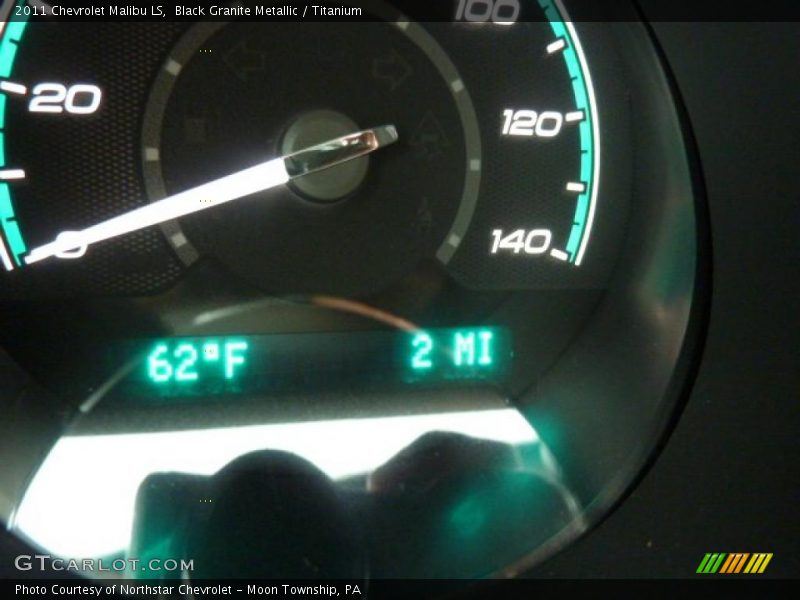 Black Granite Metallic / Titanium 2011 Chevrolet Malibu LS