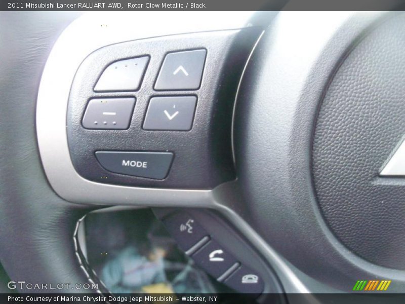 Rotor Glow Metallic / Black 2011 Mitsubishi Lancer RALLIART AWD
