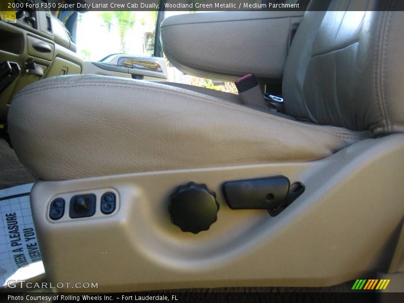 Woodland Green Metallic / Medium Parchment 2000 Ford F350 Super Duty Lariat Crew Cab Dually