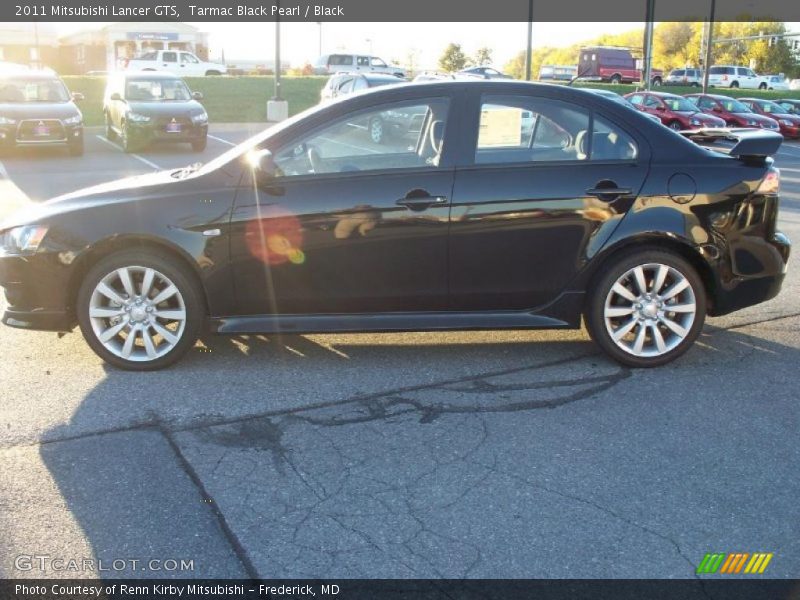 Tarmac Black Pearl / Black 2011 Mitsubishi Lancer GTS
